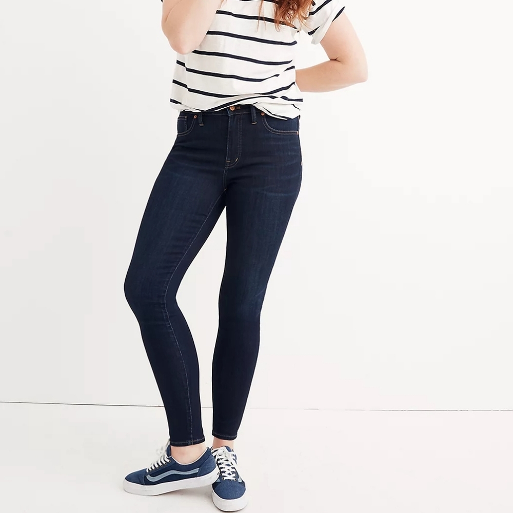 Madewell 9" Mid-Rise Skinny Jeans TENCEL Denim Edition F8990